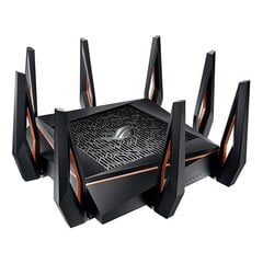 Asus GT-AX11000 Tri-band WiFi Gaming Router ROG Rapture 802.11ax, 10 цена и информация | Маршрутизаторы (роутеры) | pigu.lt