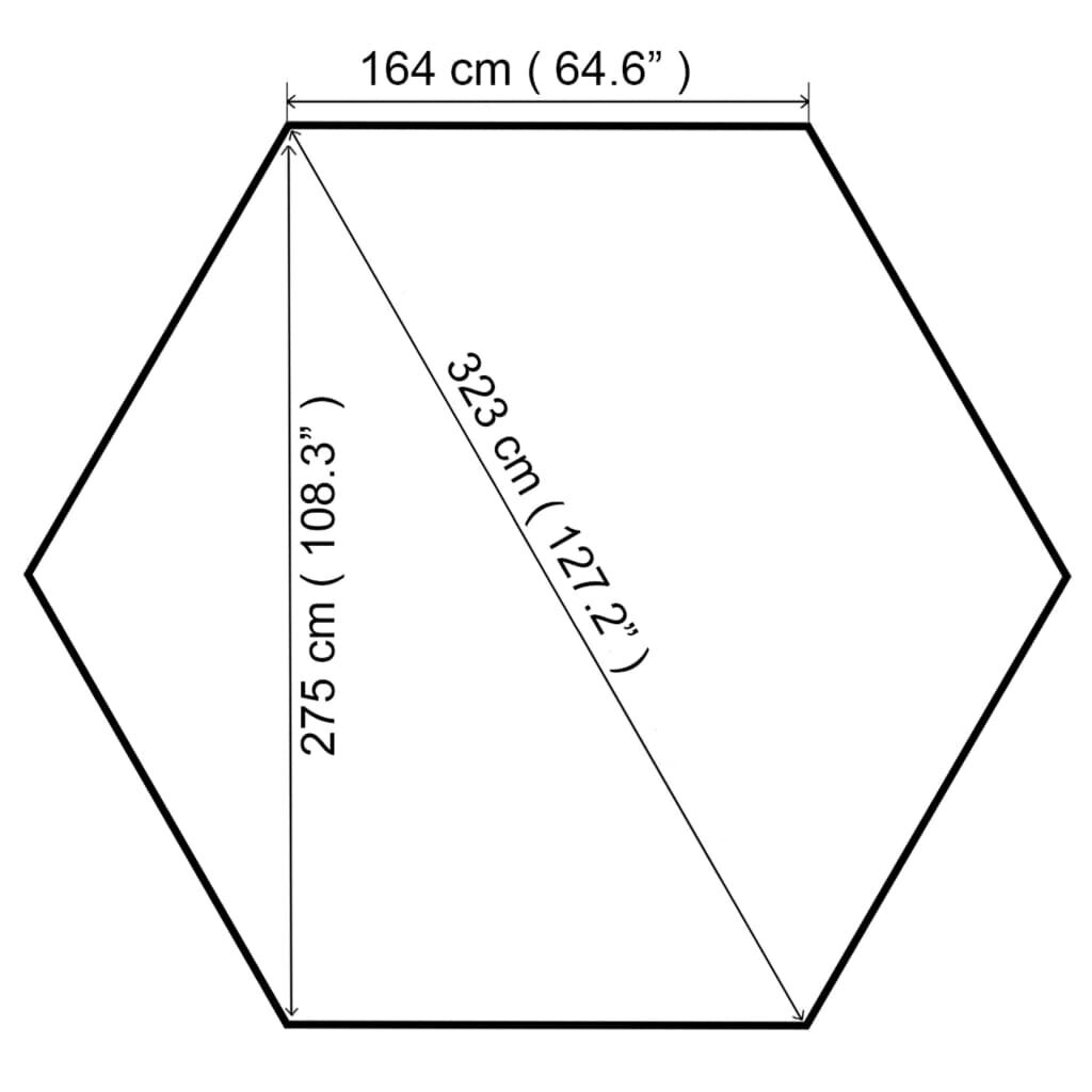 Pavėsinė 323x275x265 cm kaina ir informacija | Pavėsinės | pigu.lt