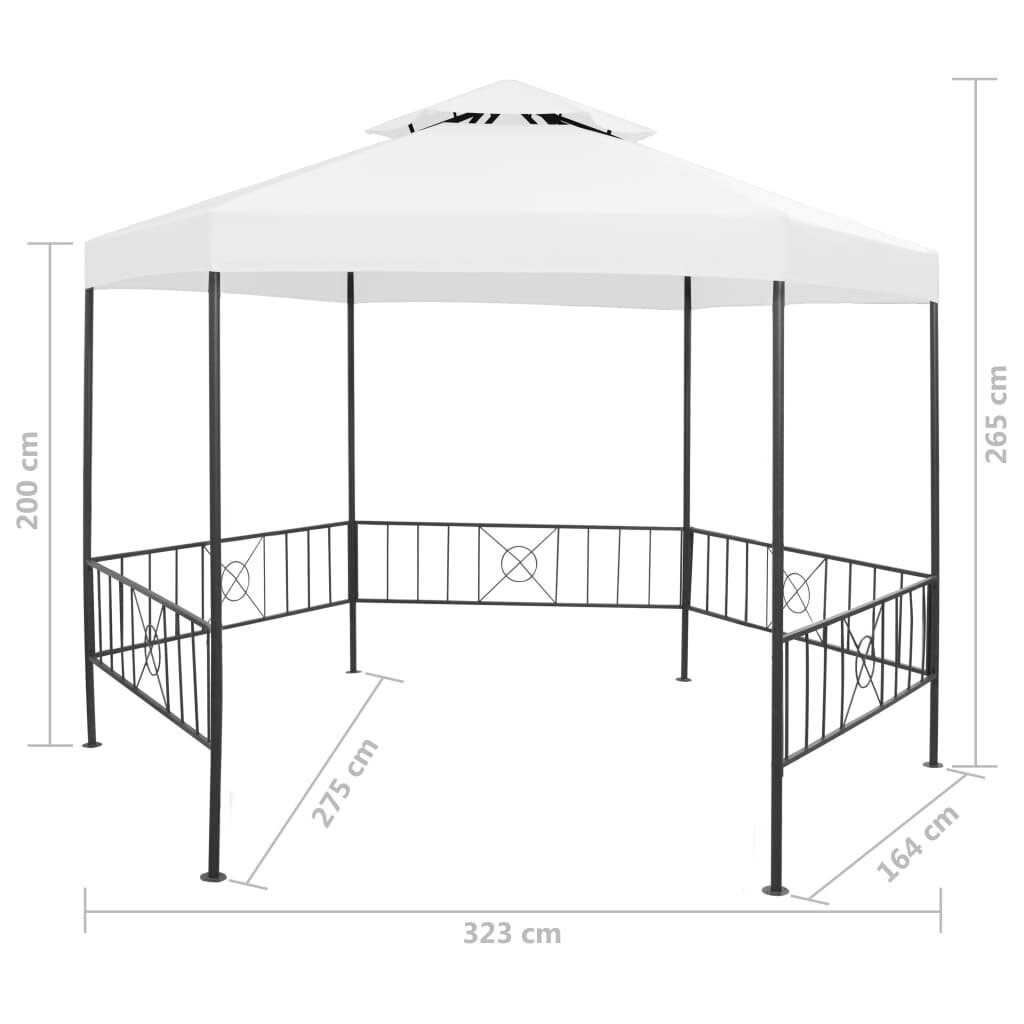 Pavėsinė 323x275x265 cm kaina ir informacija | Pavėsinės | pigu.lt