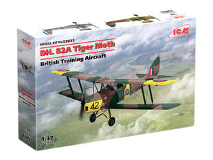 Клейкая модель ICM 32035 D.H. 82A Tiger Moth 1/32 цена и информация | Склеиваемые модели | pigu.lt