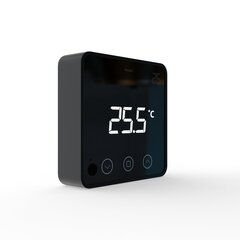 Heatit Z-Temp2 išmanus belaidis Z-Wave termostatas, juodas цена и информация | Системы безопасности, контроллеры | pigu.lt