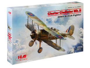 Klijuojamas Modelis ICM 32041 Gloster Gladiator Mk.II 1/32 kaina ir informacija | Klijuojami modeliai | pigu.lt