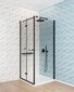 Deante dušo kabina Kerria Plus black mat 80x80,90,100 cm kaina ir informacija | Dušo kabinos | pigu.lt