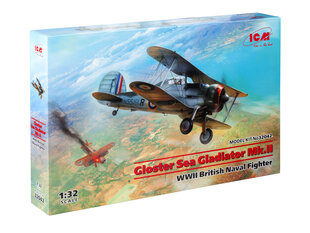 Klijuojamas Modelis ICM 32042 Gloster Sea Gladiator Mk.II 1/32 kaina ir informacija | Klijuojami modeliai | pigu.lt