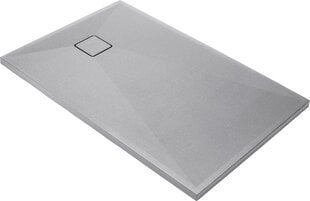 Deante granitinis dušo padėklas Correo metallic grey, 120x90 cm цена и информация | Душевые поддоны | pigu.lt