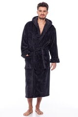 Халат с капюшоном для мужчин Elite Bamboo, серый цена и информация | Мужские халаты, пижамы | pigu.lt