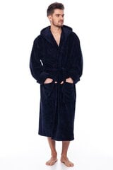Халат с капюшоном для мужчин Elite Bamboo, синий цена и информация | Мужские халаты, пижамы | pigu.lt