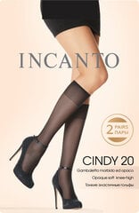 Puskojinės moterims Incanto Cindy 20 Den, juodos цена и информация | Женские носки | pigu.lt