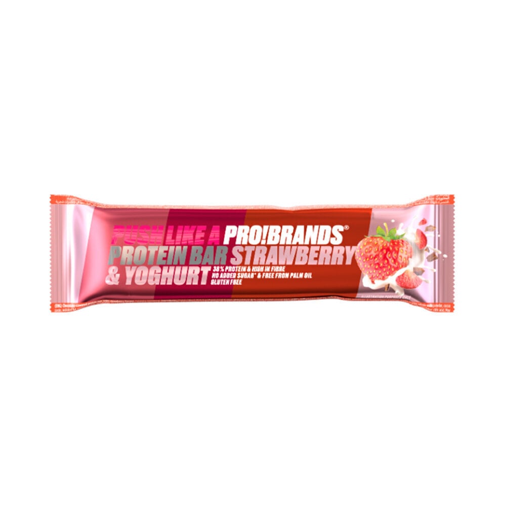Proteino batonėlis Proteinpro Strawberry/Yoghurt, 45 g kaina ir informacija | Batonėliai | pigu.lt