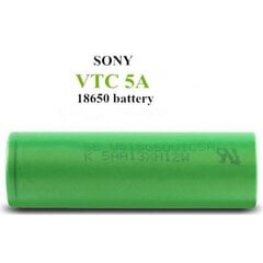 Аккумулятор Sony / Murata US18650VTC5A 2600mAh - 35A цена и информация | Батарейки | pigu.lt