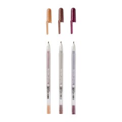 Gelinių rašiklių rinkinys Sakura Gelly Roll Metallic, 3 vnt. Nature kaina ir informacija | Piešimo, tapybos, lipdymo reikmenys | pigu.lt