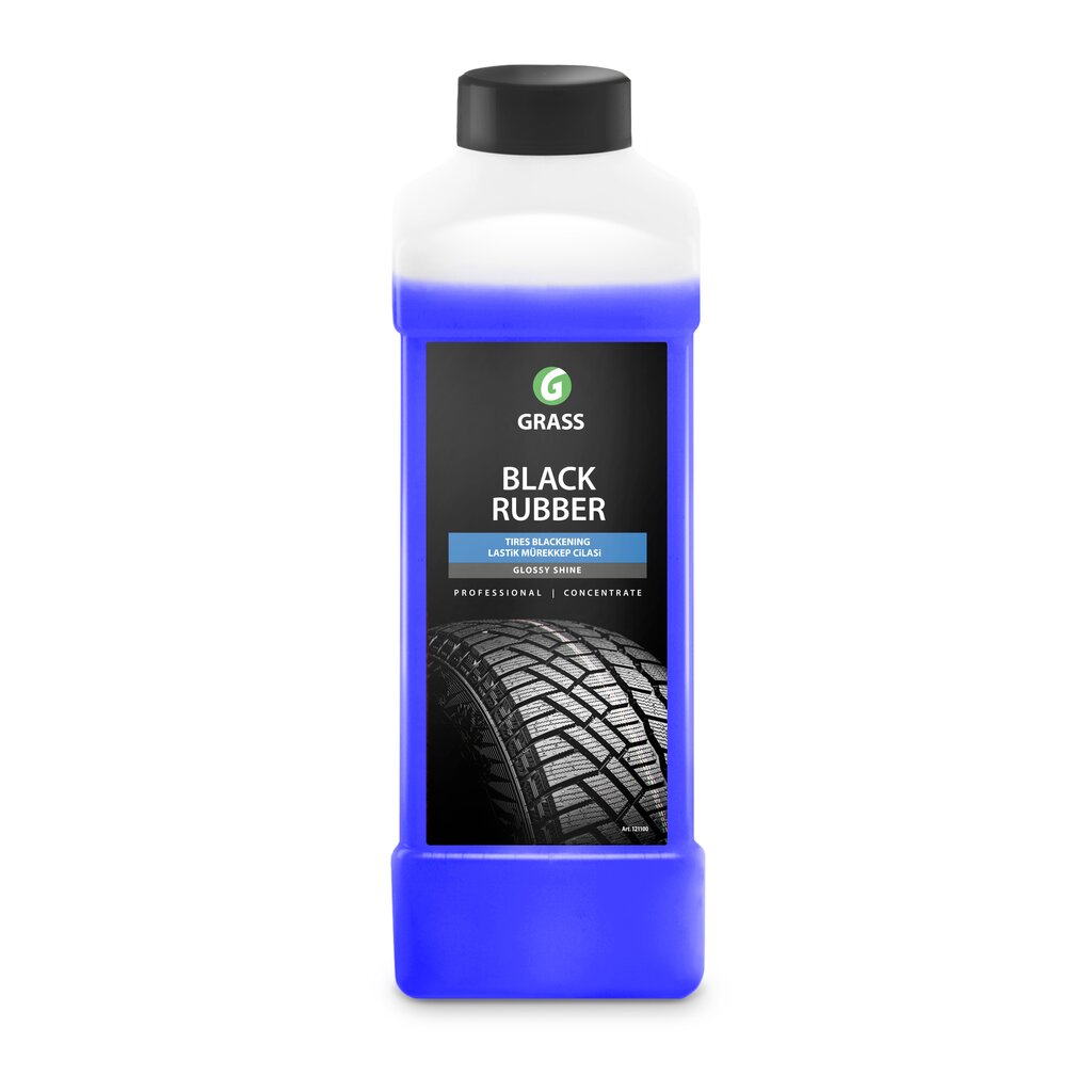 Priemonė padangoms valyti-poliruoti Grass Black rubber 1:3, 1l kaina ir informacija | Autochemija | pigu.lt