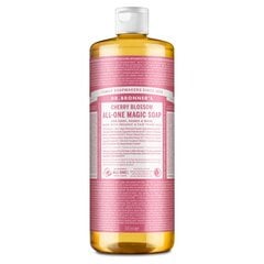 Tyras Kastilijos muilas Dr. Bronner's Cherry Blossom, 945 ml kaina ir informacija | Muilai | pigu.lt