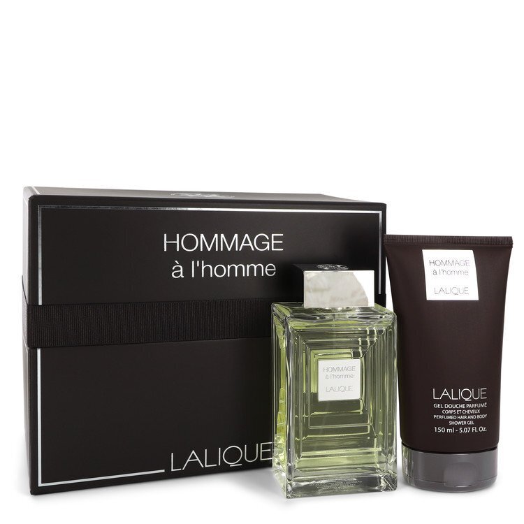 Rinkinys Lalique Hommage a L'Homme: EDT vyrams 100 ml + dušo želė 150 ml kaina ir informacija | Kvepalai vyrams | pigu.lt