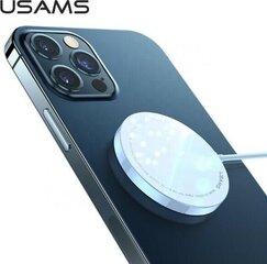 Usams US-CD155 Быстрая 15W Magsafe Беспроводная Qi Зарядка 5V 2A для iPhone 12 Mini Pro Max Белый цена и информация | Зарядные устройства для телефонов | pigu.lt