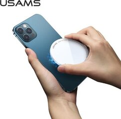 Usams US-CD155 Быстрая 15W Magsafe Беспроводная Qi Зарядка 5V 2A для iPhone 12 Mini Pro Max Белый цена и информация | Зарядные устройства для телефонов | pigu.lt