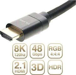 HDMI - HDMI 3m kaina ir informacija | Kabeliai ir laidai | pigu.lt