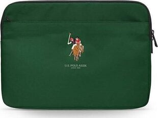 U.S. Polo Assn Green įmautė kompiuteriui, 13'' (~33 cm) kaina ir informacija | Krepšiai, kuprinės, dėklai kompiuteriams | pigu.lt