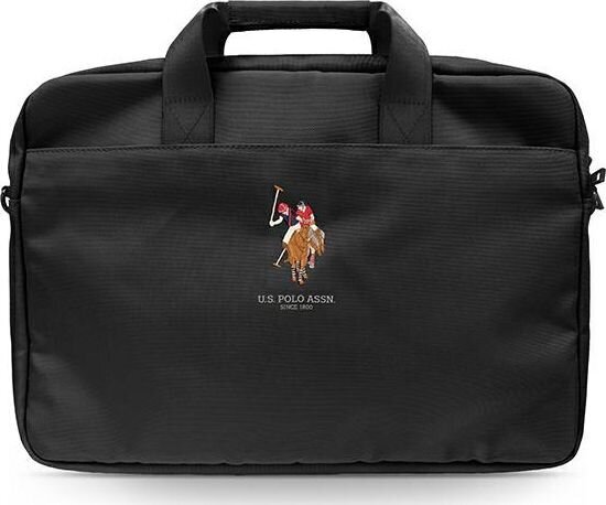 US Polo Assn Black krepšys kompiuteriui, 15" (~38 cm) цена и информация | Krepšiai, kuprinės, dėklai kompiuteriams | pigu.lt