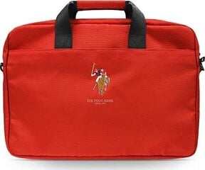 U.S. Polo Assn Red сумка для компьютера, 15" (~38 см) цена и информация | Рюкзаки, сумки, чехлы для компьютеров | pigu.lt