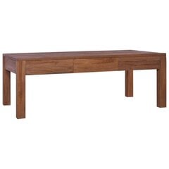 Кофейный столик vidaXL, 110x60x40см, массив тикового дерева цена и информация | Журнальные столы | pigu.lt
