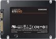 SSD|SAMSUNG|870 EVO|250GB|SATA|MLC|Write speed 530 MBytes/sec|Read speed 560 MBytes/sec|2,5"|MTBF 1500000 hours|MZ-77E250B/EU цена и информация | Vidiniai kietieji diskai (HDD, SSD, Hybrid) | pigu.lt