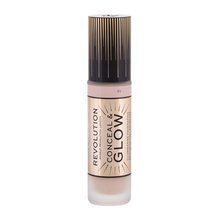 Skystas makiažo pagrindas Makeup Revolution London Conceal & Glow 23 ml, F3 цена и информация | Makiažo pagrindai, pudros | pigu.lt