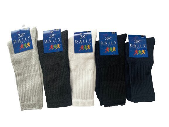 Kojinės vyrams 5 poros, pilkos kaina ir informacija | Vyriškos kojinės | pigu.lt