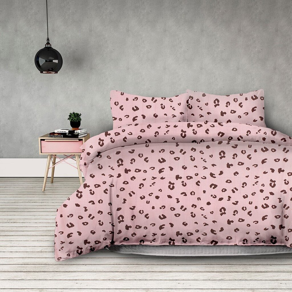 AmeliaHome patalynės komplektas Madera Pink Panther, 200x220, 3 dalių kaina ir informacija | Patalynės komplektai | pigu.lt