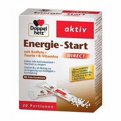 Maisto papildas Doppelherz Aktiv Energie - Start Direct, 20x1.4 g цена и информация | Витамины, пищевые добавки, препараты для хорошего самочувствия | pigu.lt