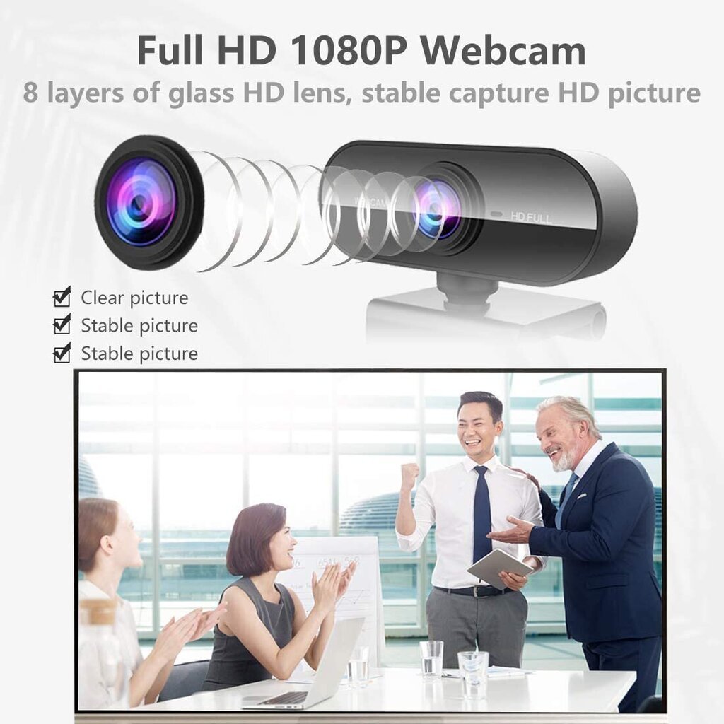 Internetinė kamera homepro full hd 1080p kaina ir informacija | Kompiuterio (WEB) kameros | pigu.lt