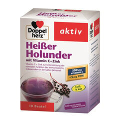 Maisto papildas Doppelherz Aktiv Heisse Holunder (Hot Elderberry), 10x15 g цена и информация | Витамины, пищевые добавки, препараты для хорошего самочувствия | pigu.lt