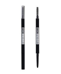 Itin plonas antakių pieštukas Maybelline Brow Ultra Slim Black 07 kaina ir informacija | Antakių dažai, pieštukai | pigu.lt