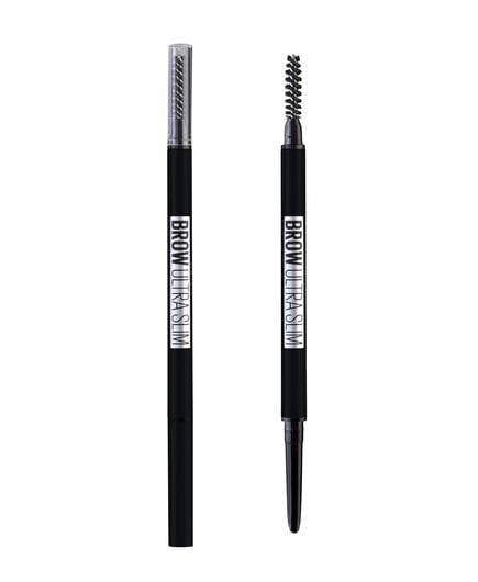 Itin plonas antakių pieštukas Maybelline Brow Ultra Slim Black 07 kaina ir informacija | Antakių dažai, pieštukai | pigu.lt