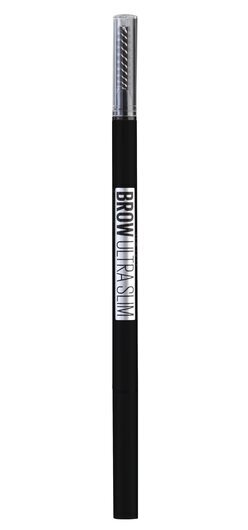 Itin plonas antakių pieštukas Maybelline Brow Ultra Slim Black 07 kaina ir informacija | Antakių dažai, pieštukai | pigu.lt