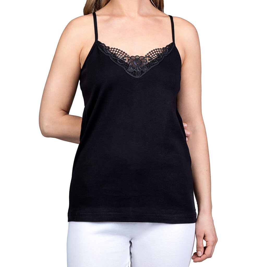 Marškinėliai moterims Ceylan, juodi kaina ir informacija | Apatiniai marškinėliai moterims | pigu.lt