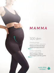 Женские колготки Mamma 100, черные цена и информация | Колготки | pigu.lt