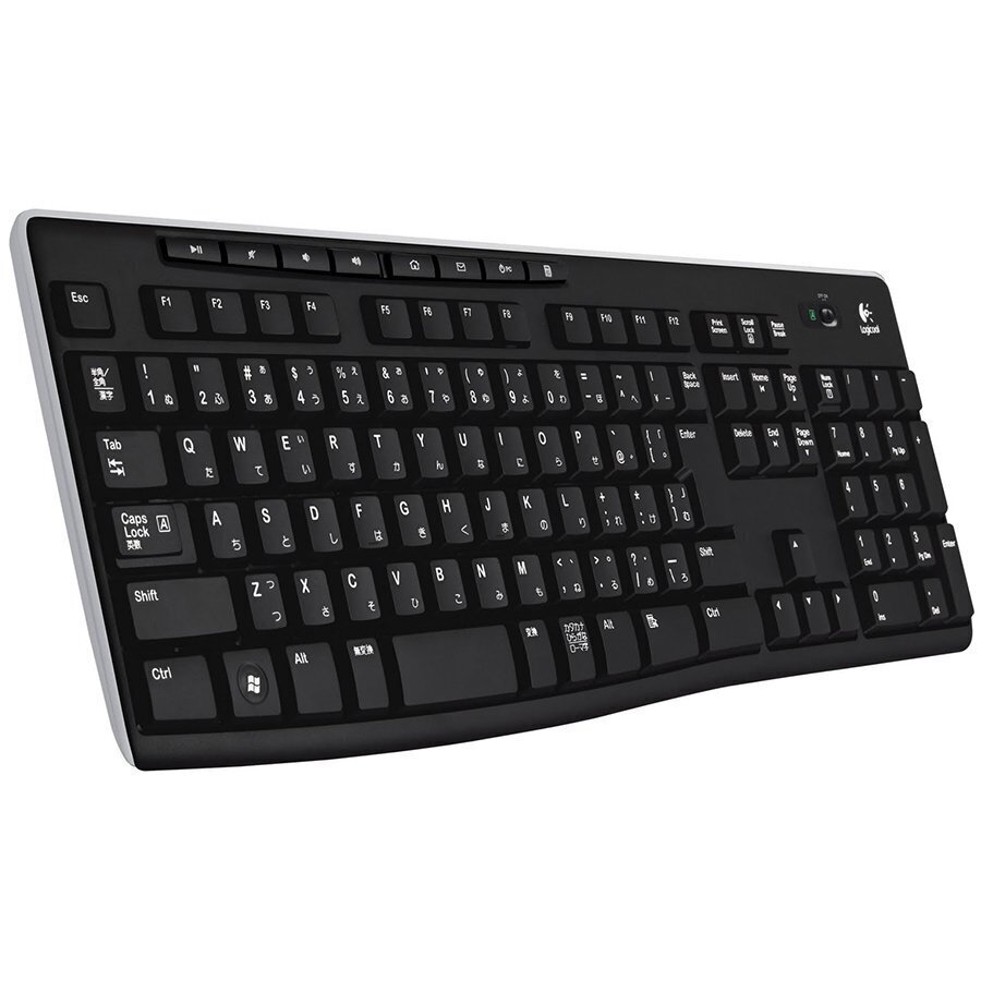 Belaidė Logitech K270 klaviatūra, juoda kaina ir informacija | Klaviatūros | pigu.lt