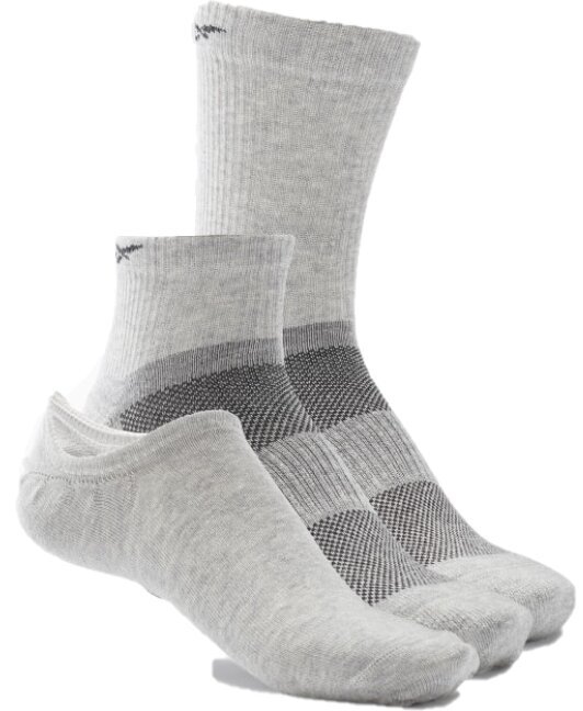 Kojinės vyrams Reebok, pilkos kaina ir informacija | Vyriškos kojinės | pigu.lt