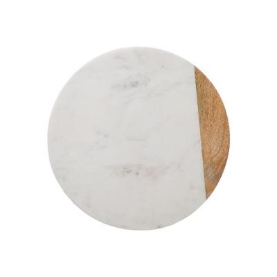 Besisukantis serviravimo padėklas Mango Marble White 30cm цена и информация | Indai, lėkštės, pietų servizai | pigu.lt