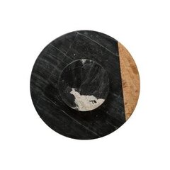 Besisukantis serviravimo padėklas Mango Marble Black 30cm kaina ir informacija | Indai, lėkštės, pietų servizai | pigu.lt