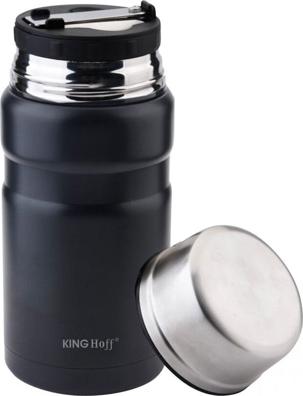 Maistinis termosas KingHoff KH-1460, 0.75L, juoda цена и информация | Termosai, termopuodeliai | pigu.lt