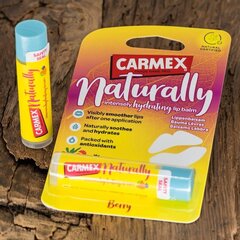 Бальзам для губ Carmex Naturally Berry, 4,25 г цена и информация | Помады, бальзамы, блеск для губ | pigu.lt