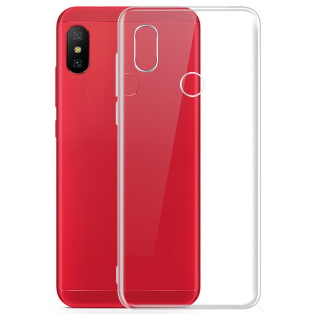 Hallo Ultra Back Case 0.3 mm Silikoninis telefono dėklas Xiaomi Redmi Note 6 Pro Skaidrus kaina ir informacija | Telefono dėklai | pigu.lt