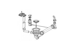 Ventilis Franke plautuvės EFX 614-78, EFL 614-78, d 3''1/2, ekscentrinis kaina ir informacija | Franke Virtuvės įranga, reikmenys | pigu.lt