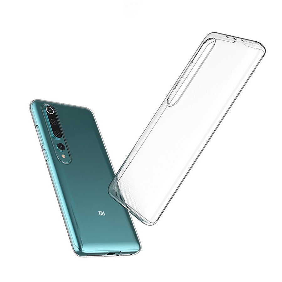 Hallo Ultra Back Case 1 mm Silikoninis telefono dėklas Xiaomi Redmi Mi 10 Lite Skaidrus kaina ir informacija | Telefono dėklai | pigu.lt