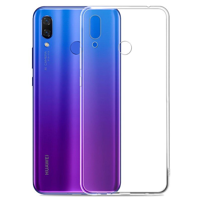 Hallo Ultra Back Case 1 mm Silikoninis telefono dėklas Huawei P40 Skaidrus kaina ir informacija | Telefono dėklai | pigu.lt