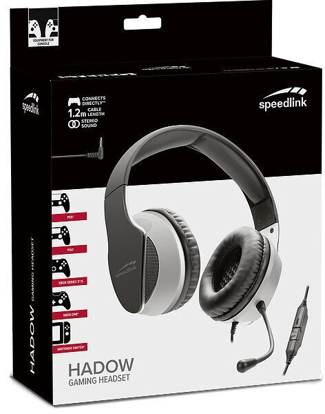 Speedlink Hadow SL-460310-BK kaina ir informacija | Ausinės | pigu.lt