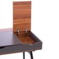 Rašomasis stalas Homede Faryn, rudas/juodas цена и информация | Kompiuteriniai, rašomieji stalai | pigu.lt