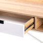 Rašomasis stalas Homede Odel, šviesiai rudas/baltas цена и информация | Kompiuteriniai, rašomieji stalai | pigu.lt